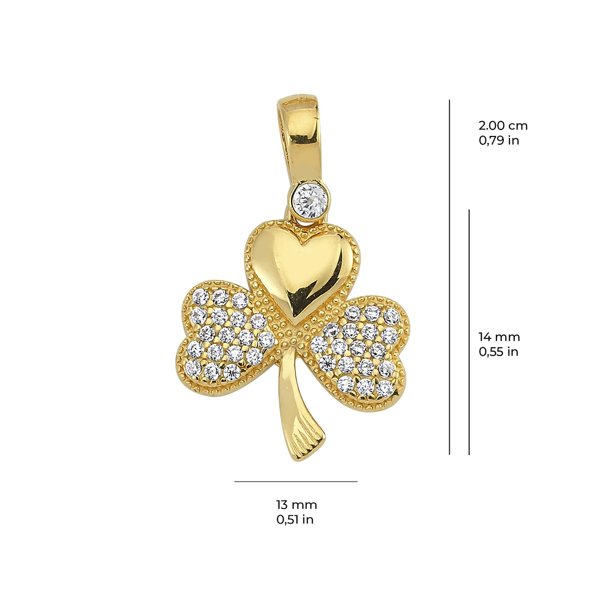 14 Ayar Altın Kolye Ucu