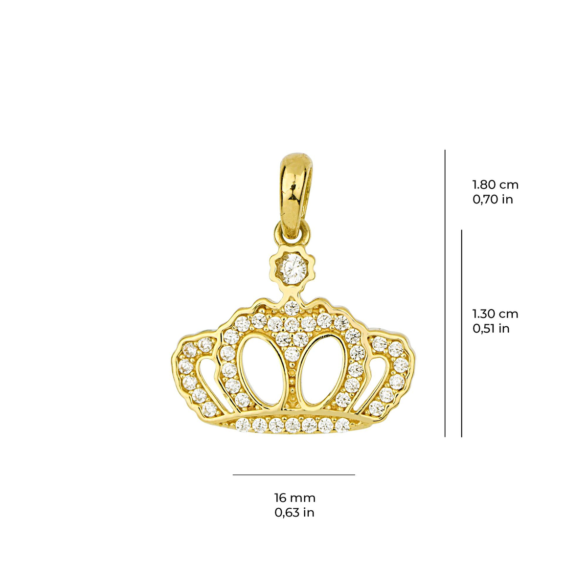 14 Ayar Altın Kolye Ucu