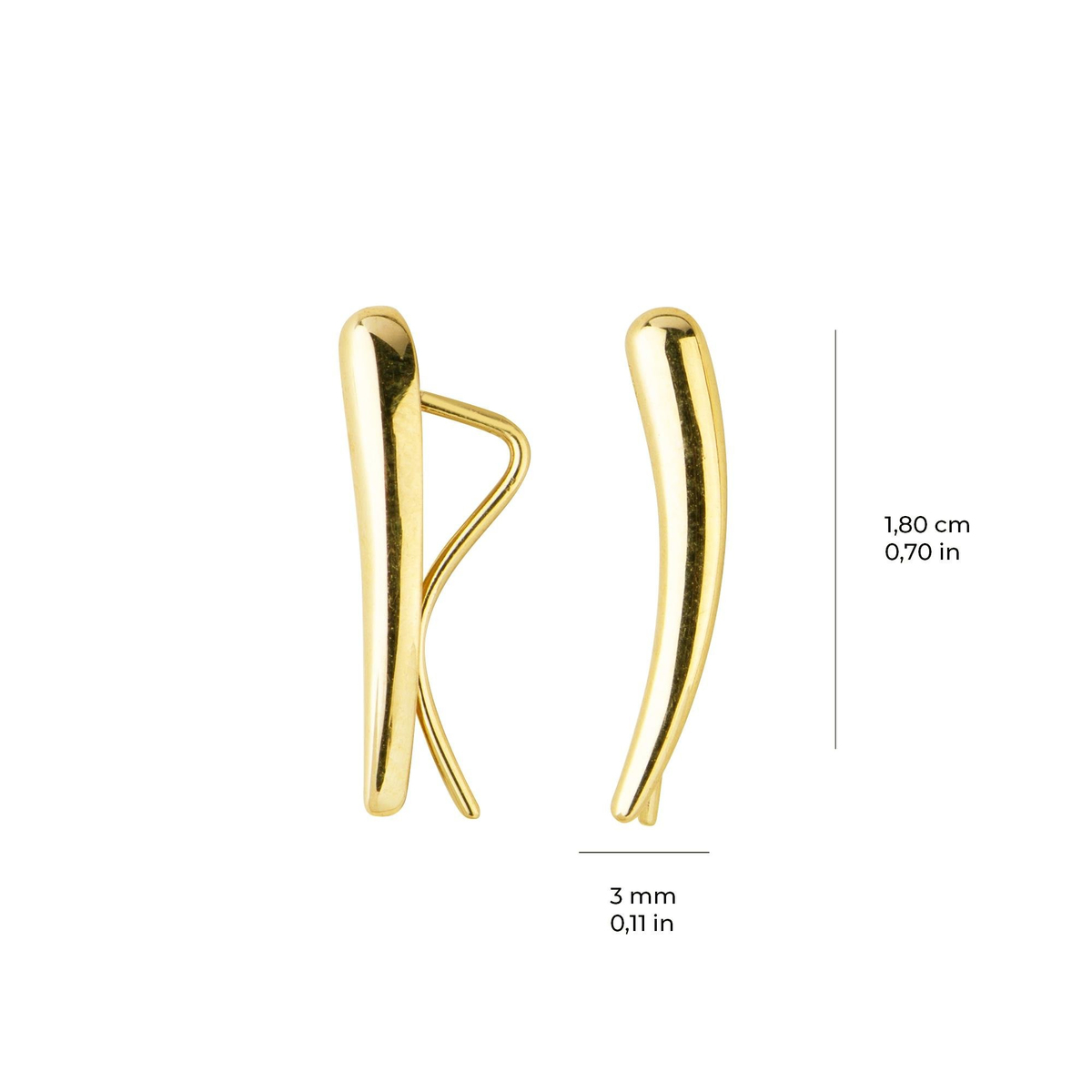 14 Ayar Altın Küpe