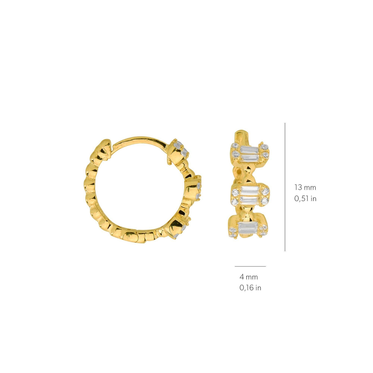 14 Ayar Altın Küpe