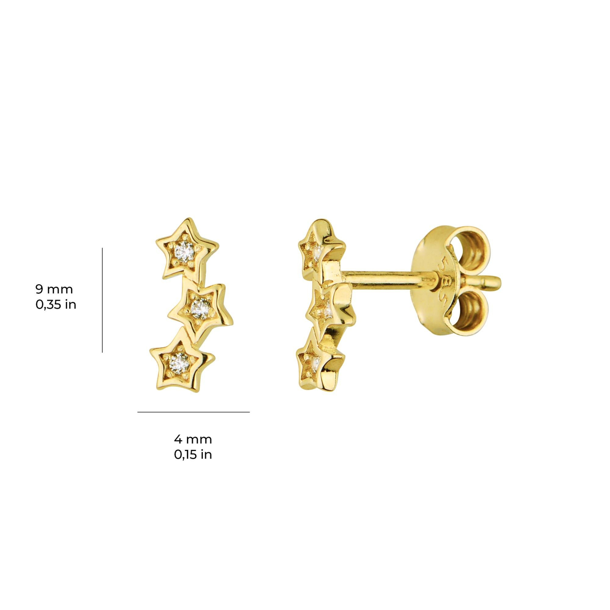 14 Ayar Altın Küpe