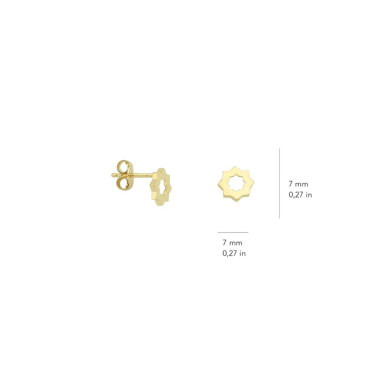 14 Ayar Altın Küpe