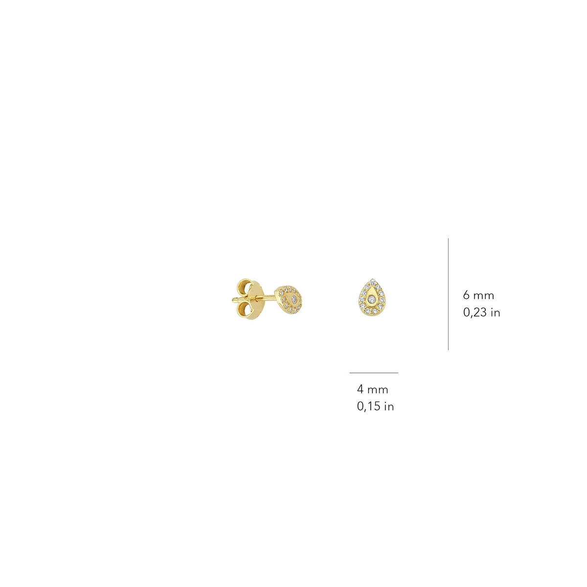 14 Ayar Altın Küpe