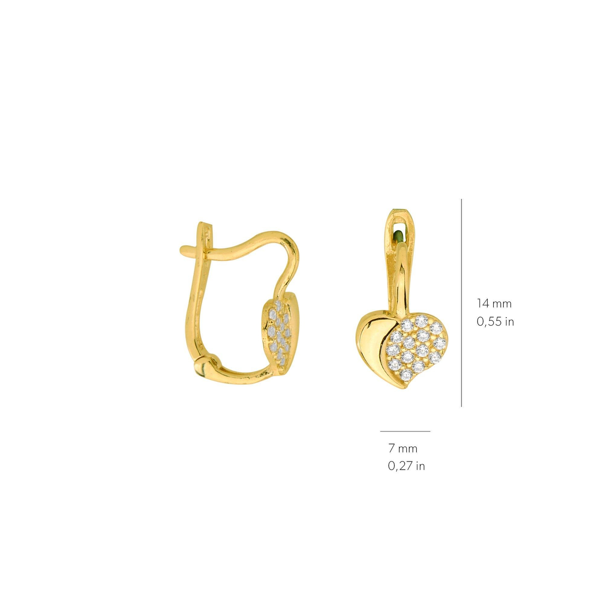 14 Ayar Altın Küpe