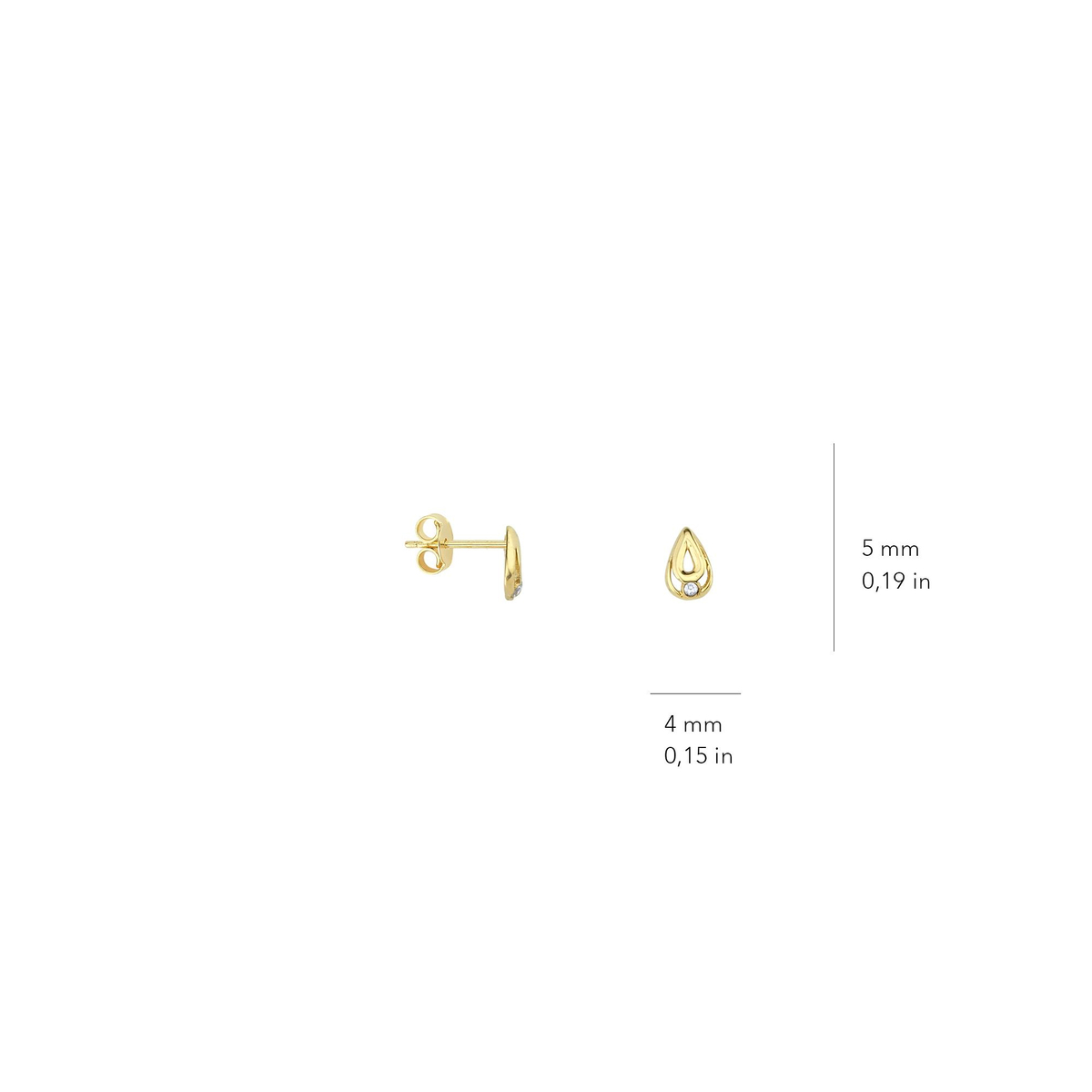 14 Ayar Altın Küpe