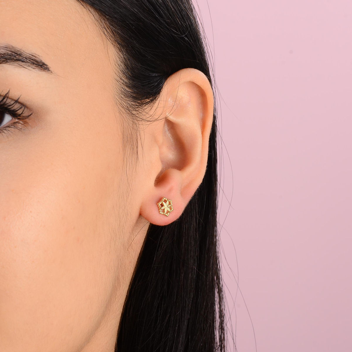 14 Ayar Altın Küpe