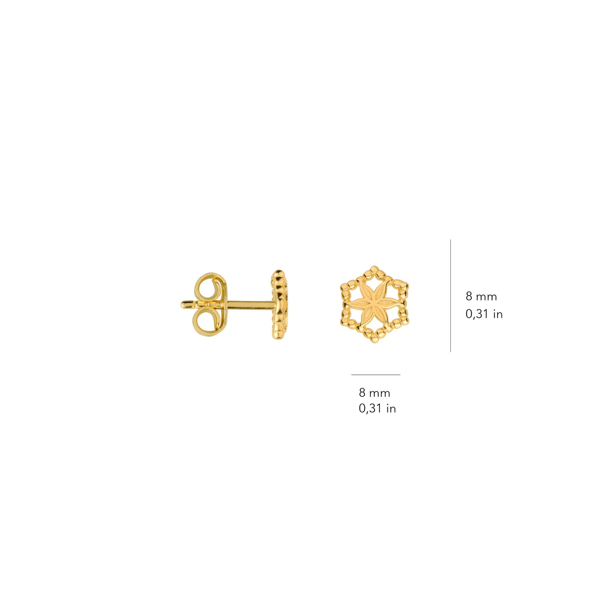 14 Ayar Altın Küpe