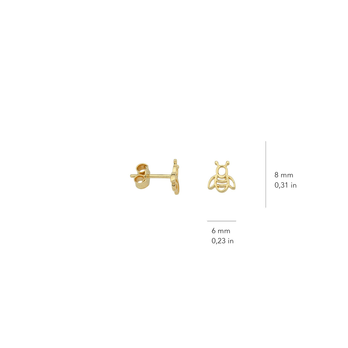 14 Ayar Altın Küpe