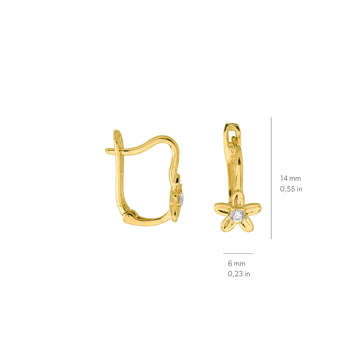 14 Ayar Altın Küpe