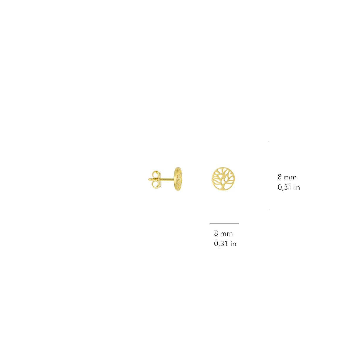 14 Ayar Altın Küpe