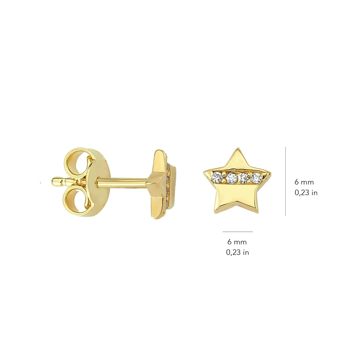 14 Ayar Altın Küpe