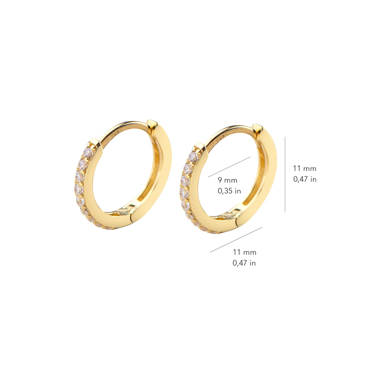 14 Ayar Altın Küpe