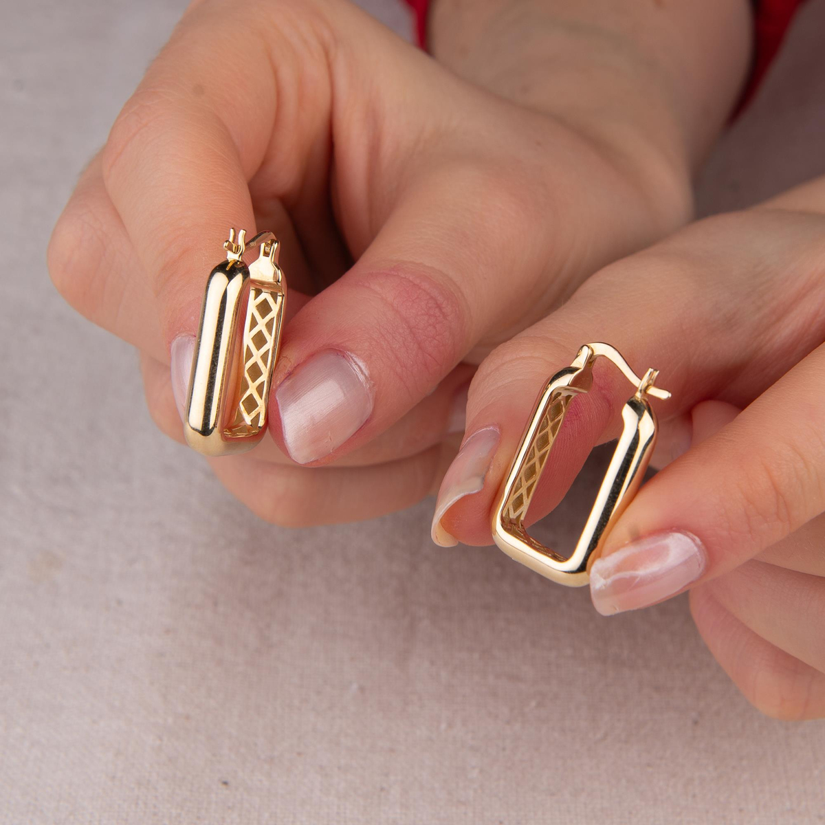 14 AYAR FİZYON ALTIN KÜPE