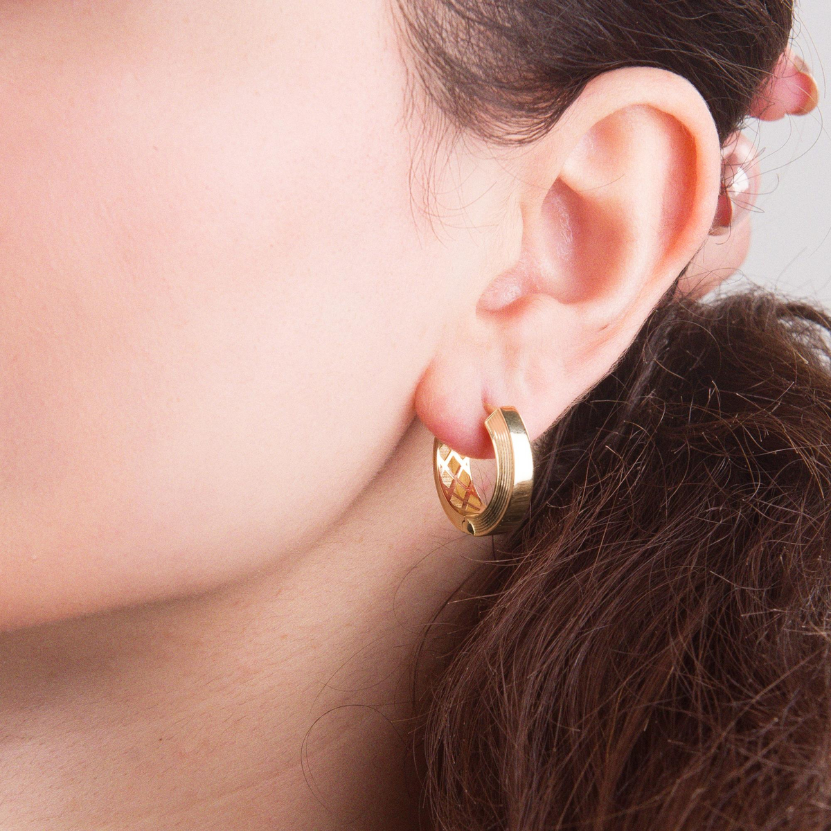 14 AYAR FİZYON ALTIN KÜPE