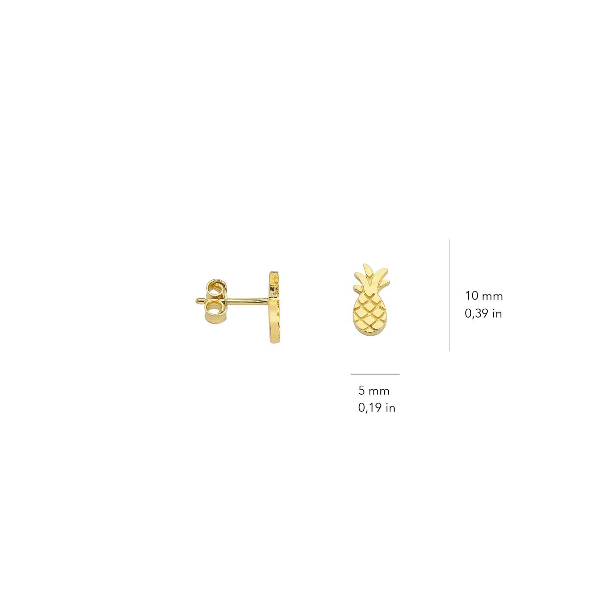 14K ALTIN ANANAS KÜPE