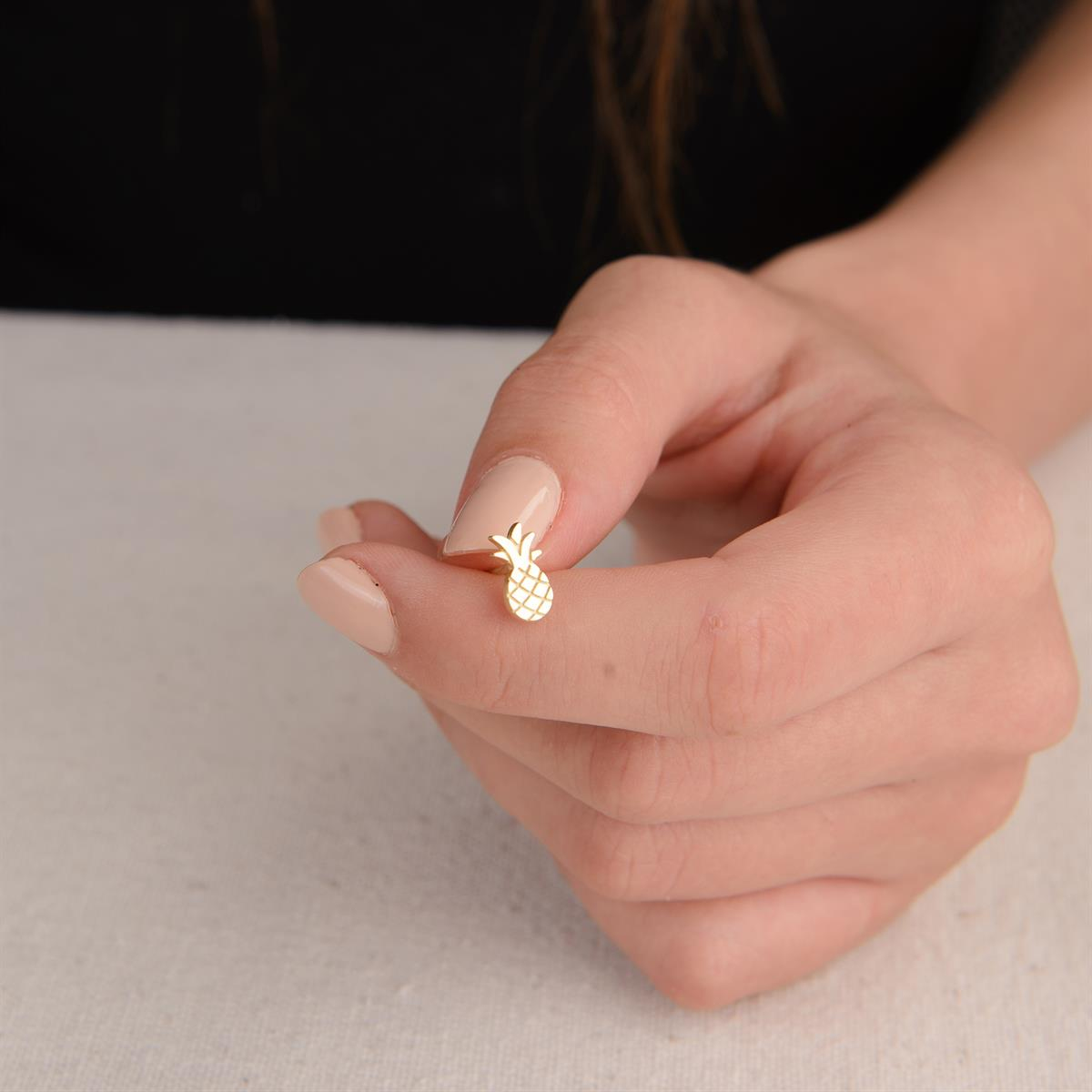 14K ALTIN ANANAS KÜPE