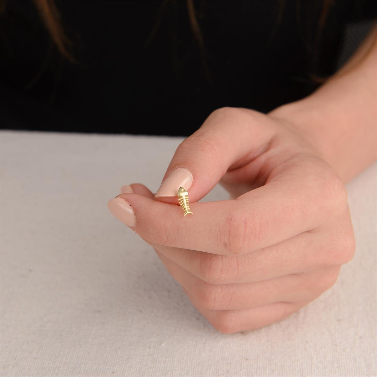 14K ALTIN BALIK KÜPE