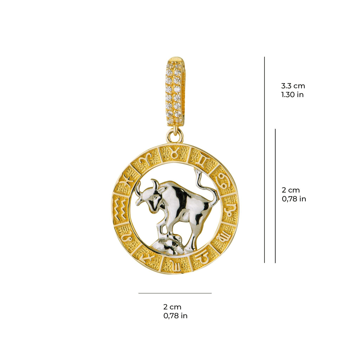 Boğa Burç Altın Charm