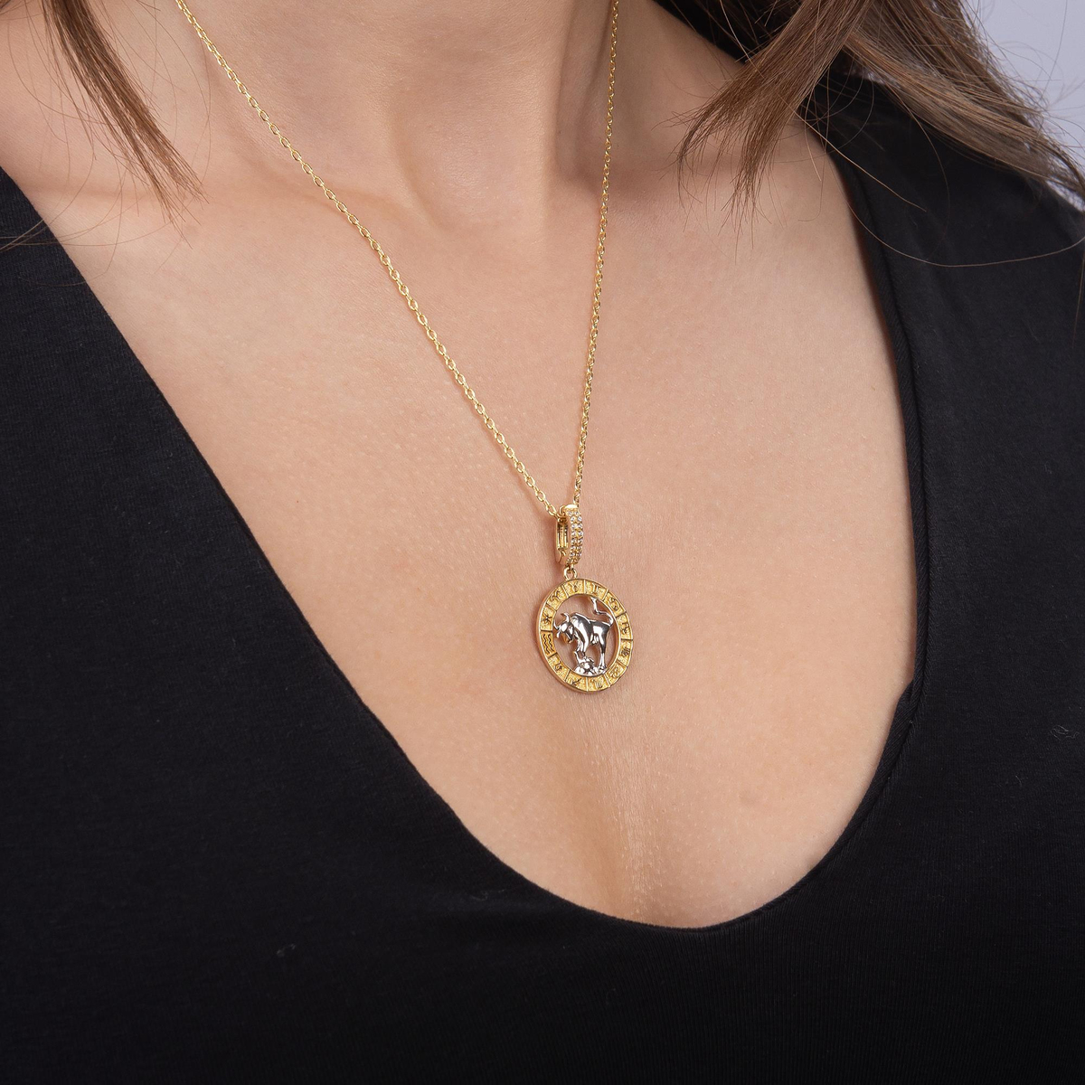 Boğa Burç Altın Charm