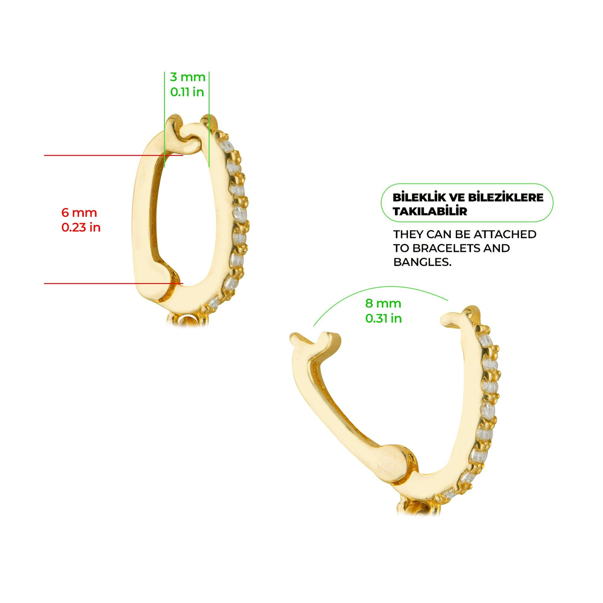 Koç Burç Altın Charm