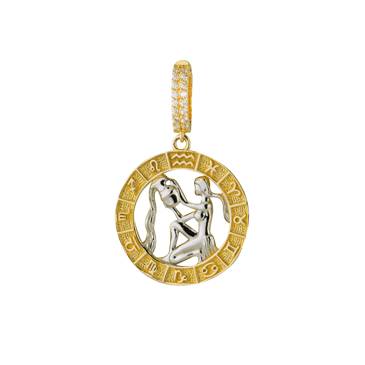 Kova Burç Altın Charm