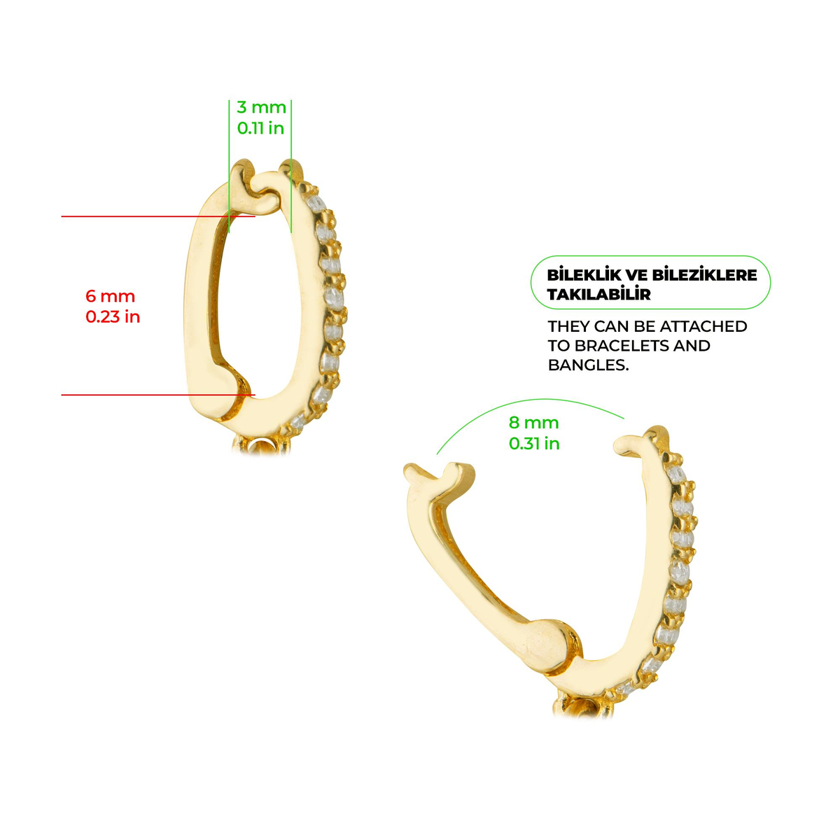 Yengeç Burç Altın Charm