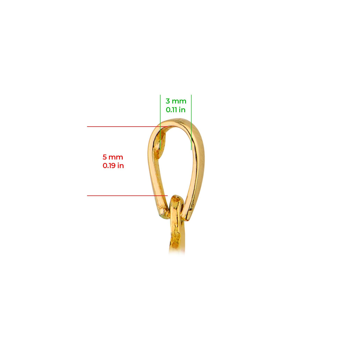 14 Ayar Altın A Harfi Kolye Ucu