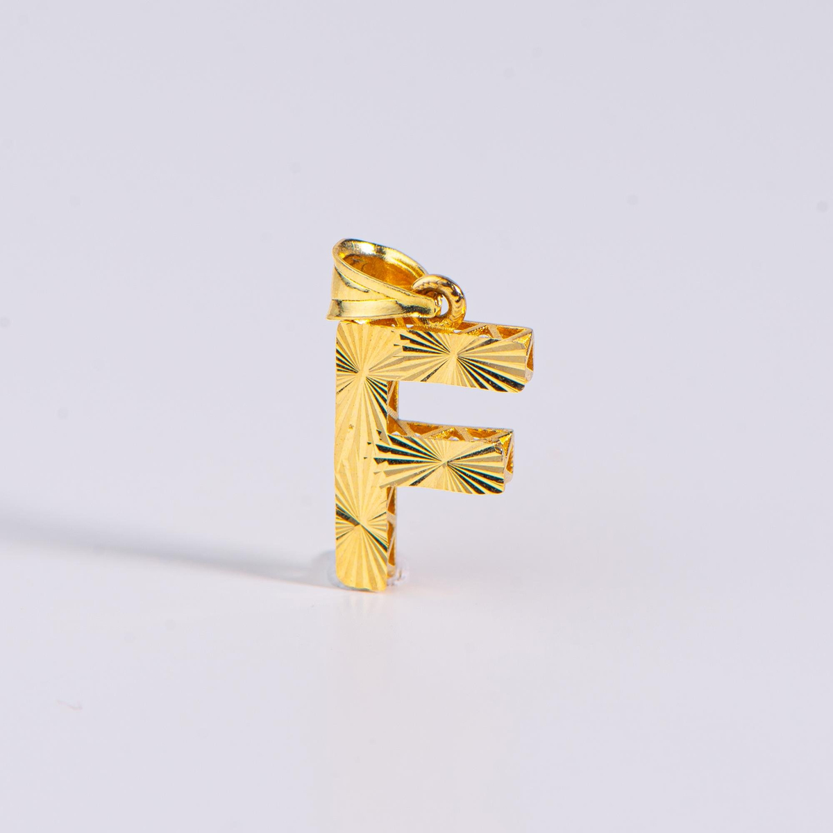 14 Ayar Altın F Harfi Kolye Ucu