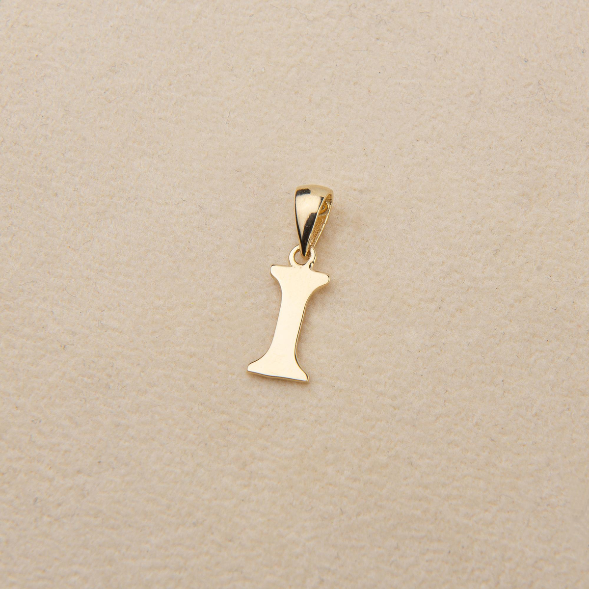 14 Ayar Altın I Harfi Kolye Ucu