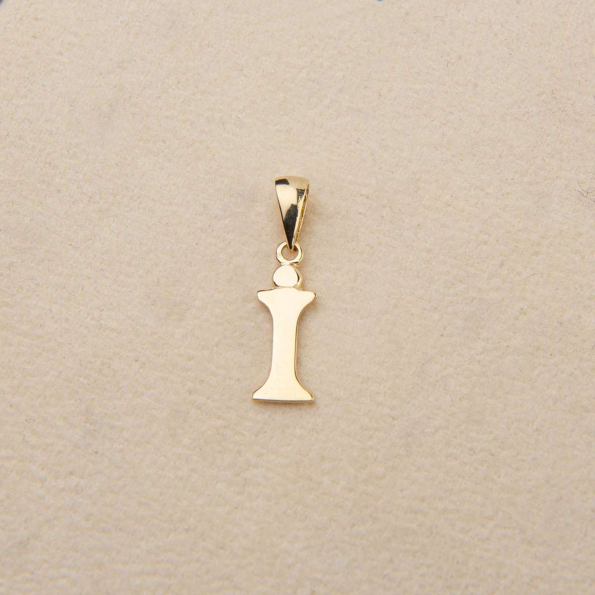 14 Ayar Altın İ Harfi Kolye Ucu