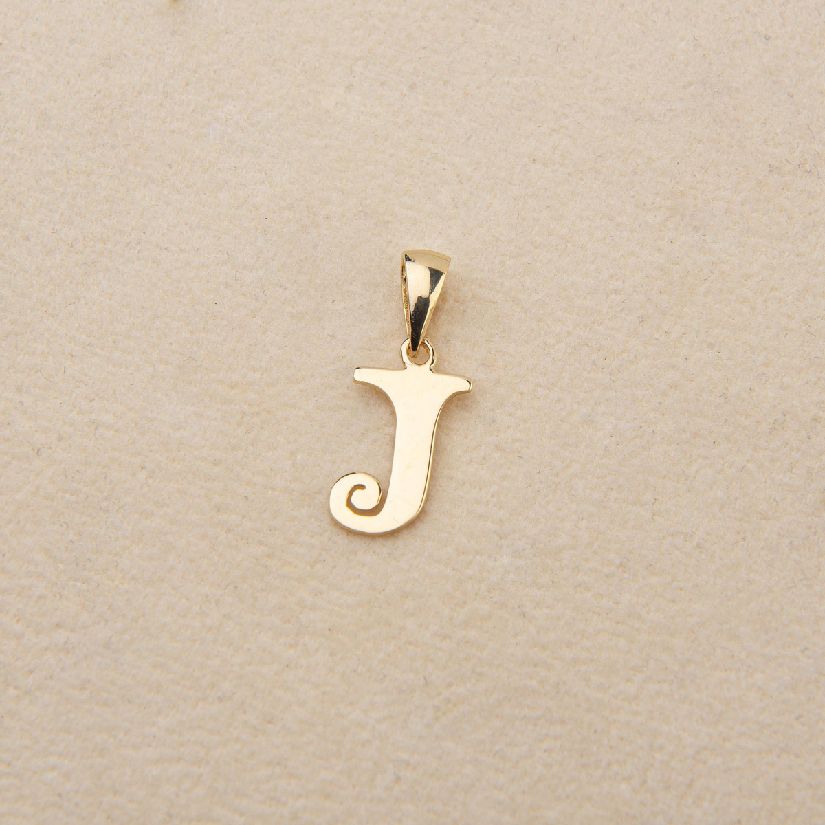 14 Ayar Altın J Harfi Kolye Ucu