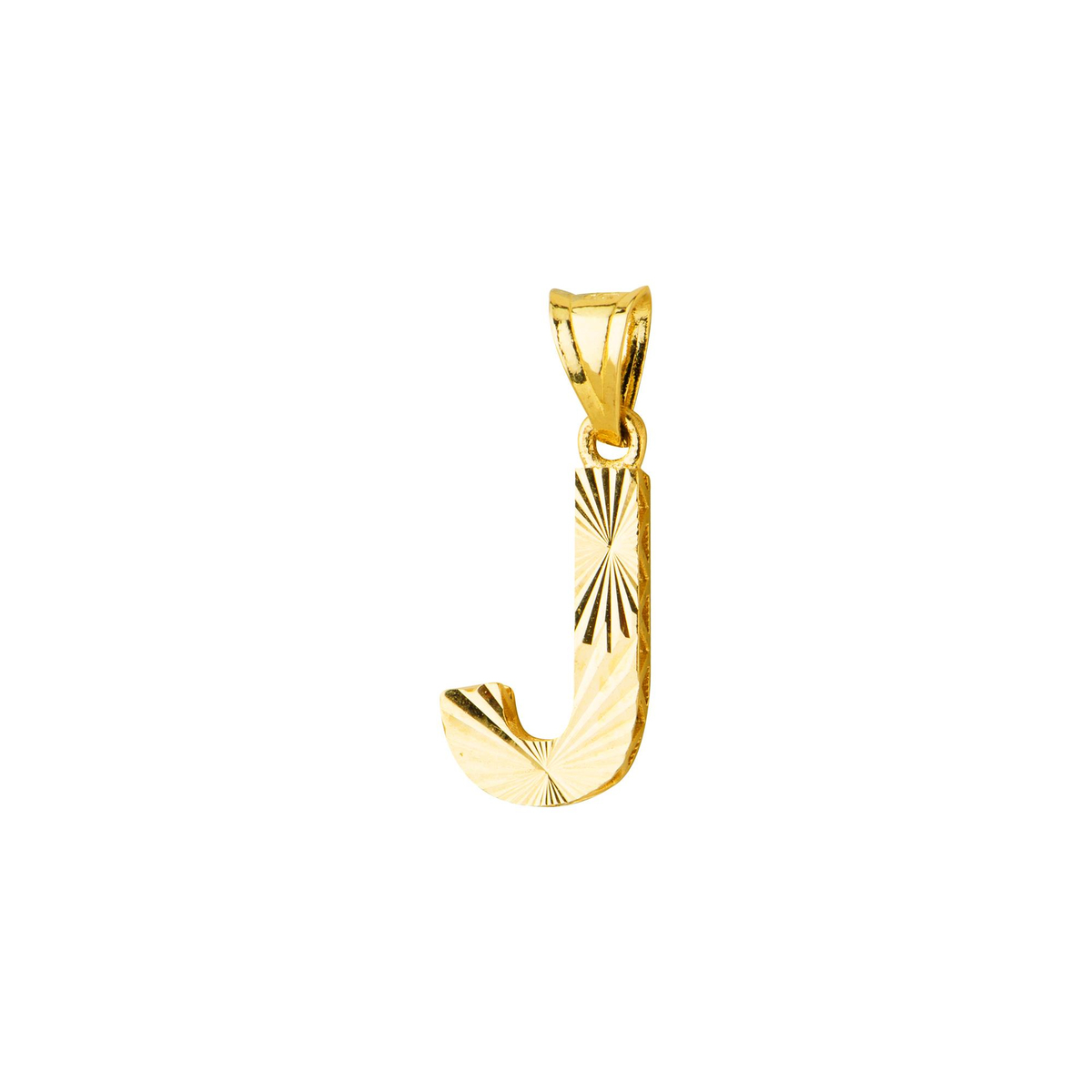 14 Ayar Altın J Harfi Kolye Ucu