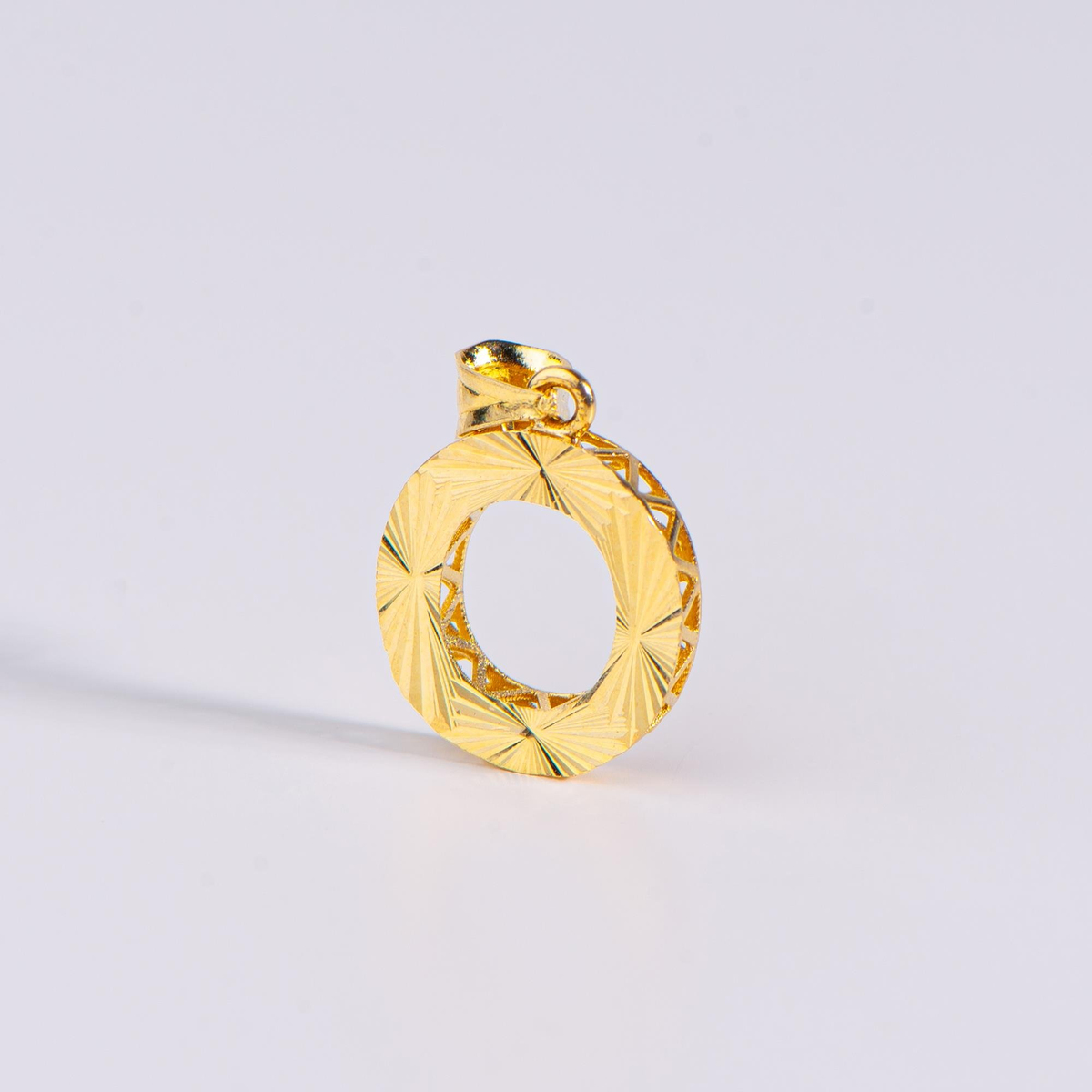 14 Ayar Altın O Harfi Kolye Ucu