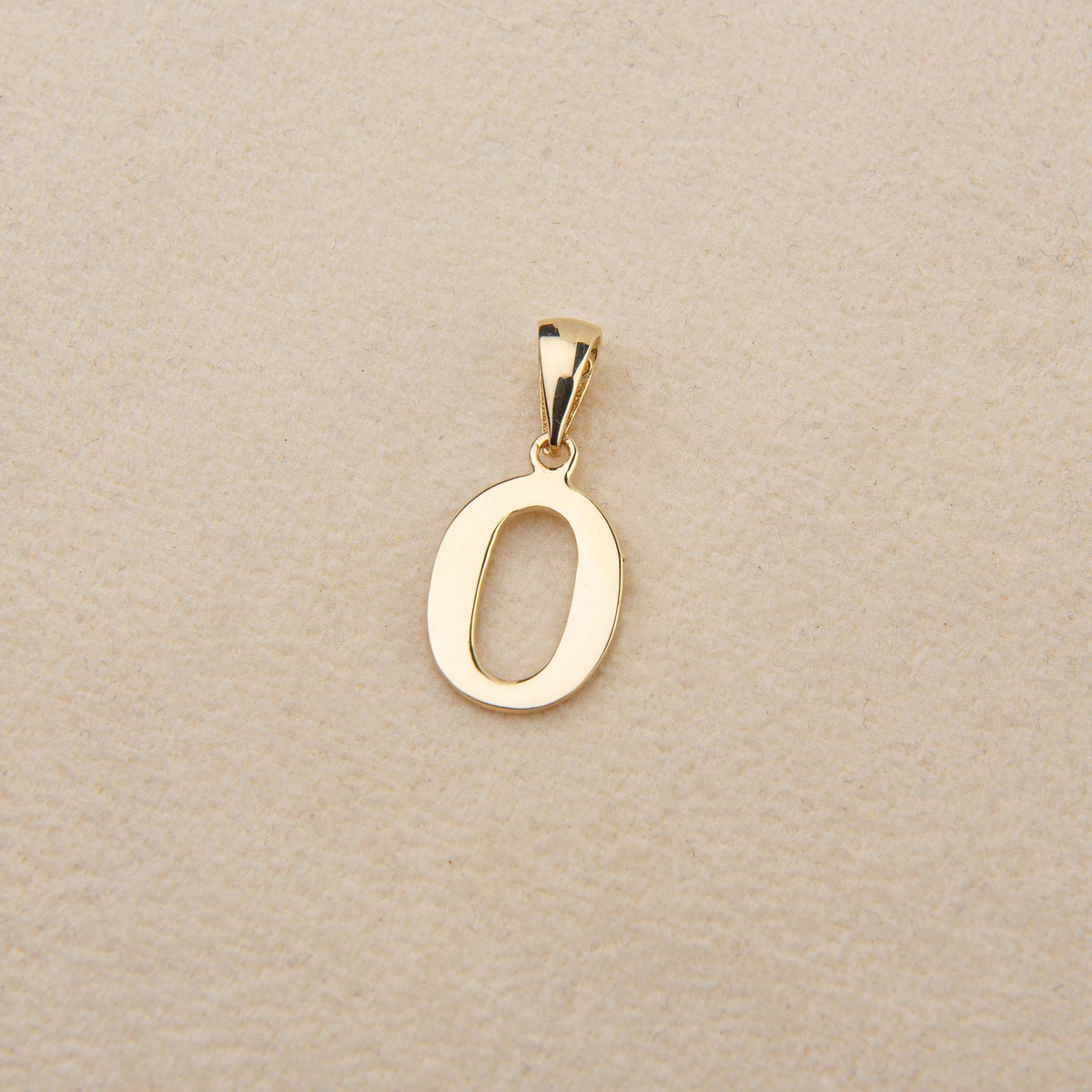 14 Ayar Altın O Harfi Kolye Ucu