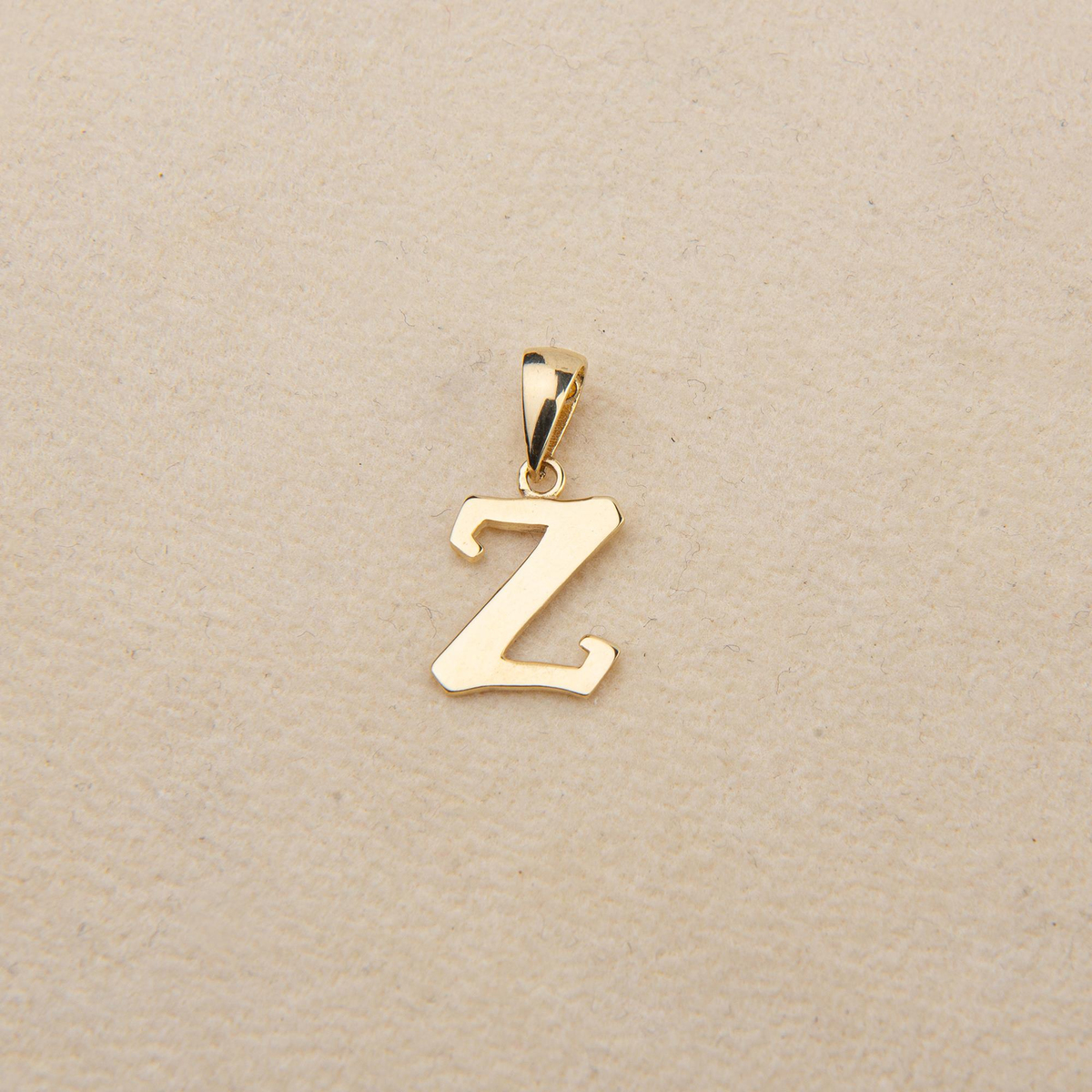 14 Ayar Altın Z Harfi Kolye Ucu