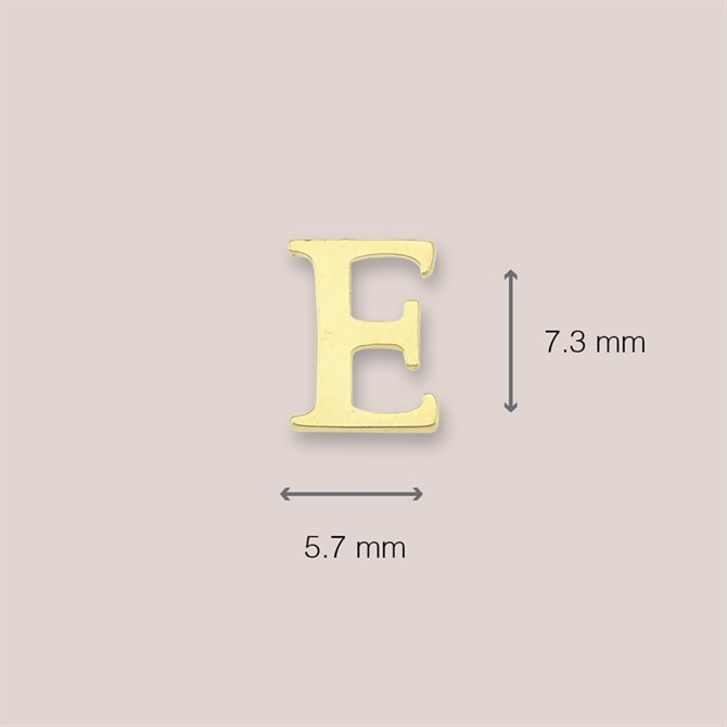 14 Ayar Altın E Harf Küpe