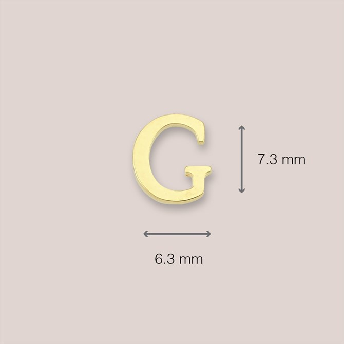 14 Ayar Altın G Harf Küpe