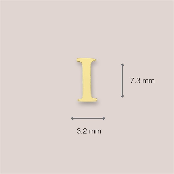 14 Ayar Altın I Harf Küpe