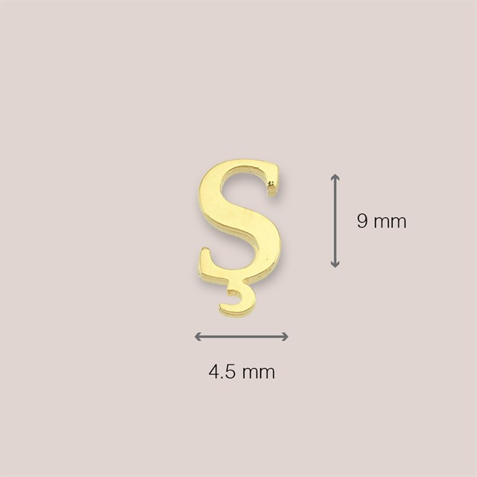 14 Ayar Altın Ş Harf Küpe