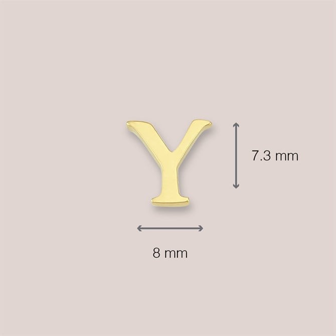 14 Ayar Altın Y Harf Küpe