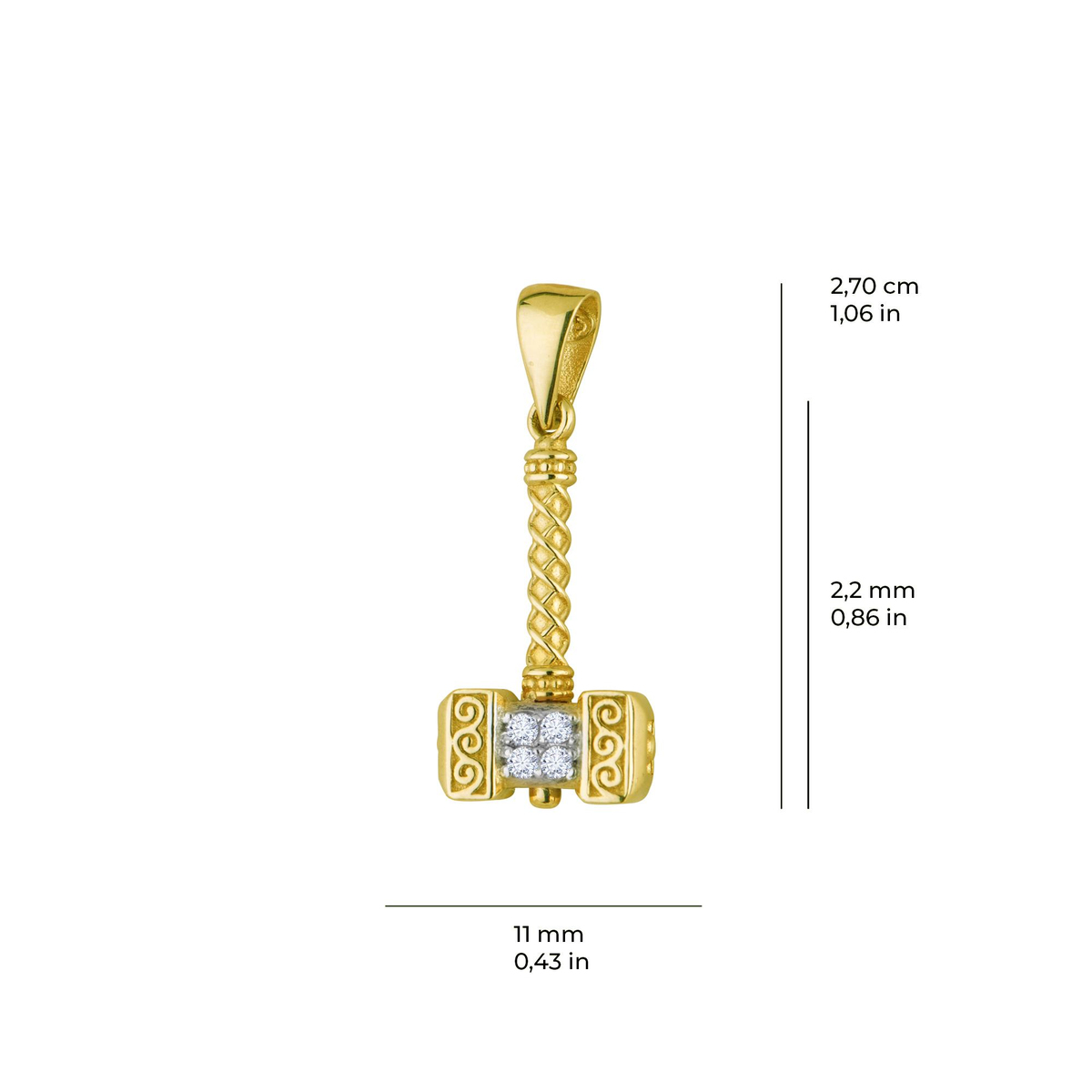 14 Ayar Altın Madalyon Kolye Ucu