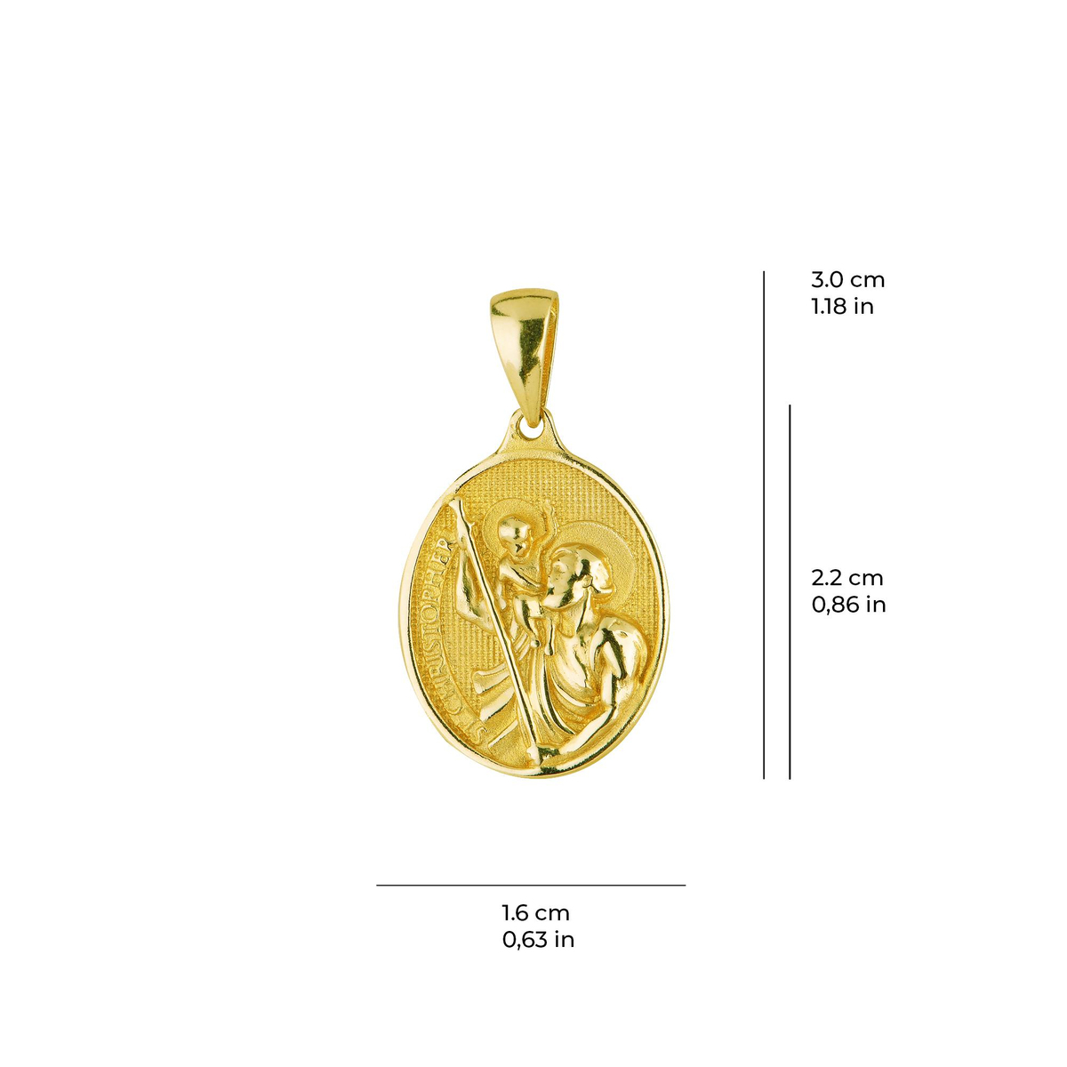 14 Ayar Altın Madalyon Kolye Ucu