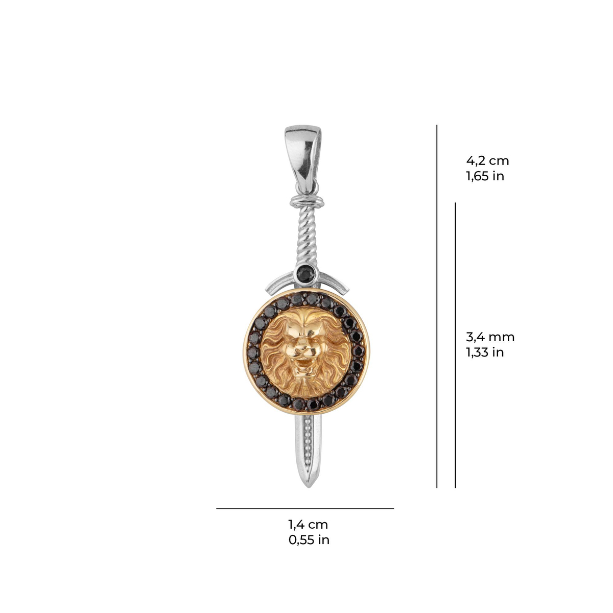 14 Ayar Altın Madalyon Kolye Ucu