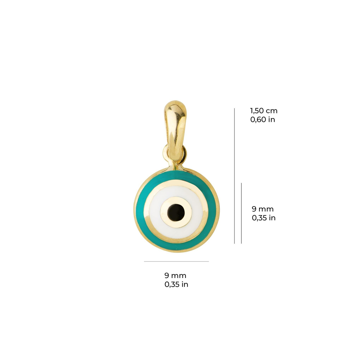 14 Ayar Altın Nazar Kolye Ucu