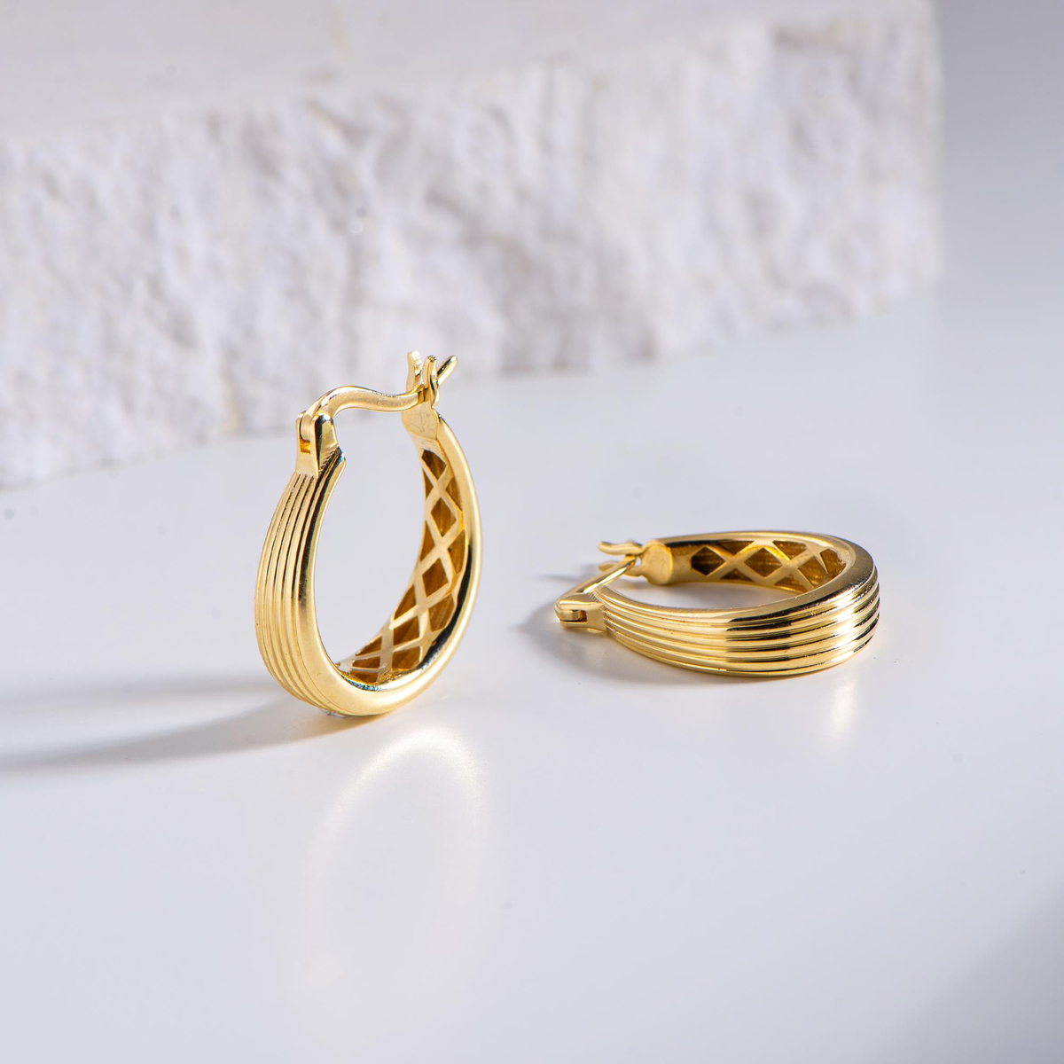 14 AYAR FİZYON ALTIN KÜPE