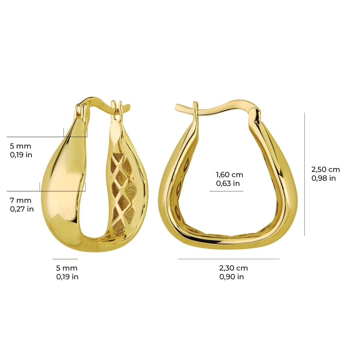 14 AYAR FİZYON ALTIN KÜPE