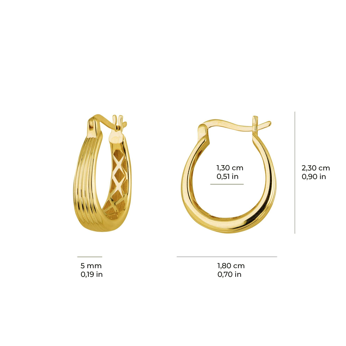 14 AYAR FİZYON ALTIN KÜPE