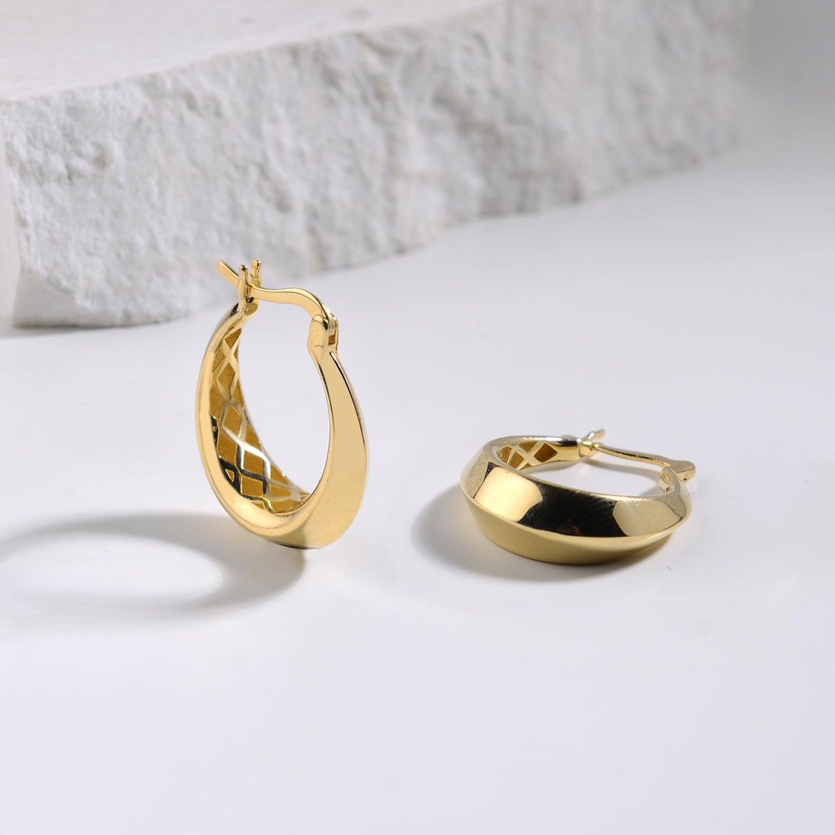 14 AYAR FİZYON ALTIN KÜPE