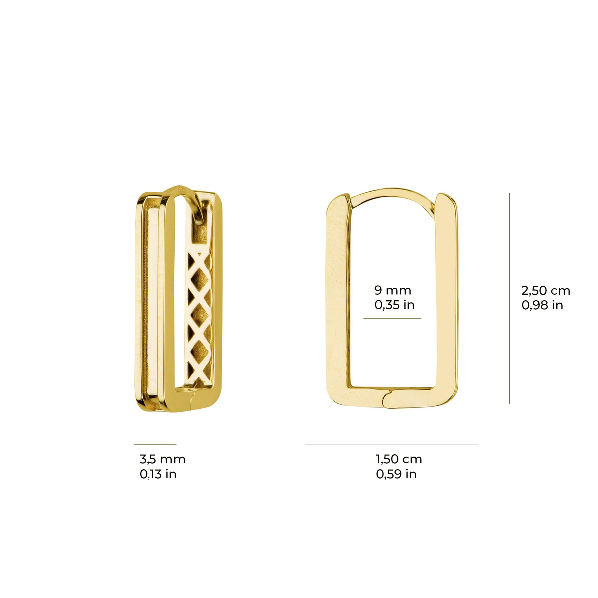 14 AYAR FİZYON ALTIN KÜPE