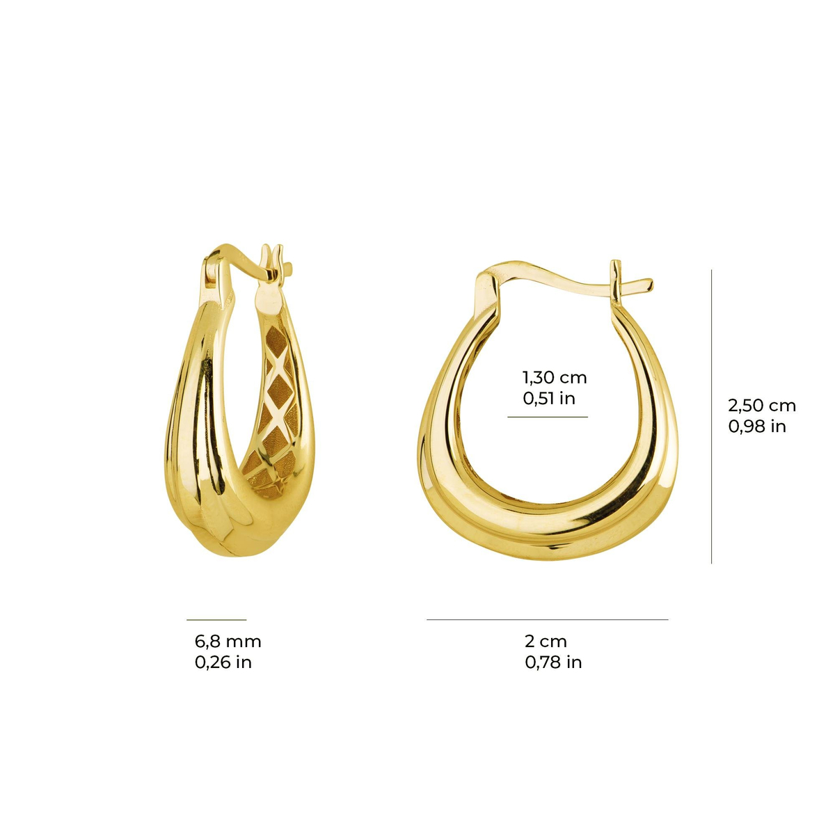 14 AYAR FİZYON ALTIN KÜPE